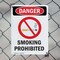 Signmission Smoking Prohibited Danger Sign, Plastic, 7in W x 10in L, 2PK OS-2PACK-DS-P-710-V-1575 - alternate 4